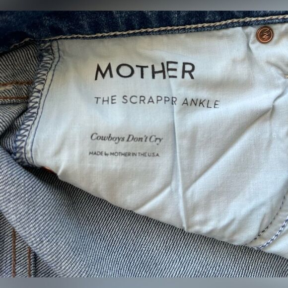 Mother Denim The Scrapper Ankle Jeans in Cowboys Don't Cry size 26 - Picture 8 of 10